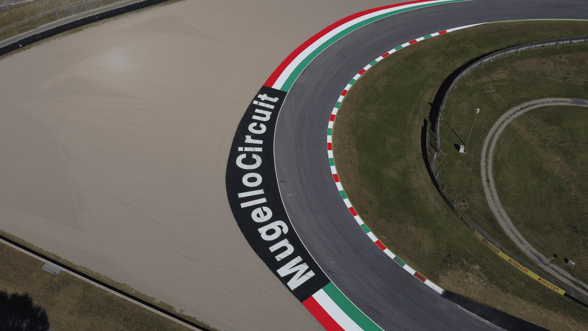 Curva San Donato del Mugello Circuit vista dall'alto